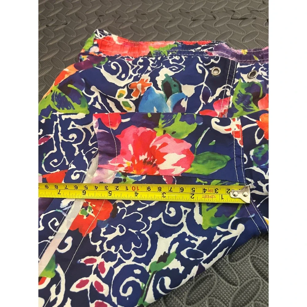 Polo Ralph Lauren Swimsuit Swim Shorts - Bright Aloha Floral Watercolor Small